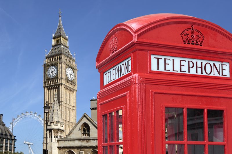 Big Ben a telefónna búdka
