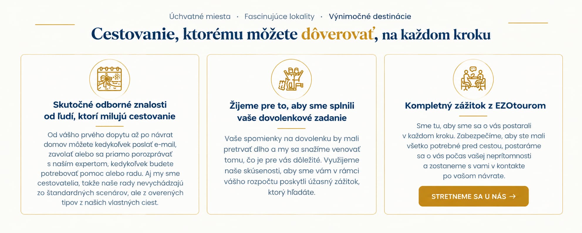 Cestovanie, ktorému môžete dôverovať – výhody cestovania s EZOTOUR